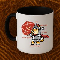 Funny DOGE Meme DnD Dungeons And Dragon Mug
