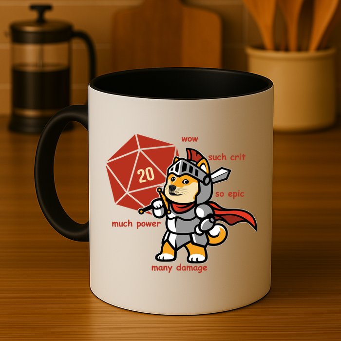 Funny DOGE Meme DnD Dungeons And Dragon Mug