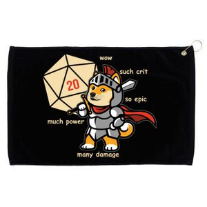 Funny DOGE Meme DnD Dungeons And Dragon Grommeted Golf Towel