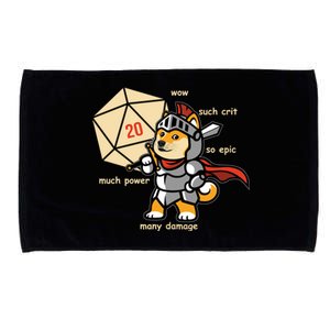 Funny DOGE Meme DnD Dungeons And Dragon Microfiber Hand Towel