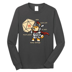 Funny DOGE Meme DnD Dungeons And Dragon Long Sleeve Shirt