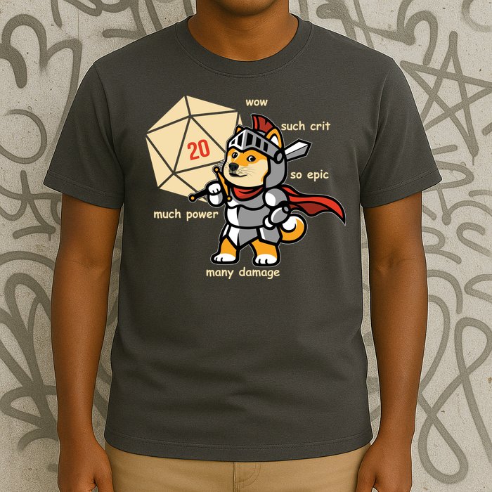 Funny DOGE Meme DnD Dungeons And Dragon T-Shirt