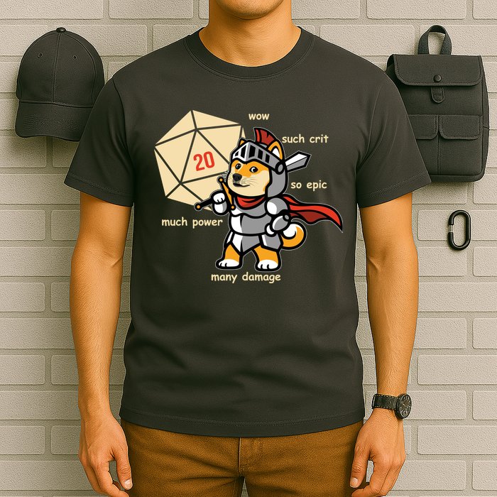 Funny DOGE Meme DnD Dungeons And Dragon T-Shirt