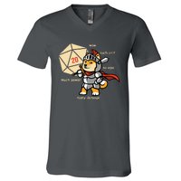 Funny DOGE Meme DnD Dungeons And Dragon V-Neck T-Shirt