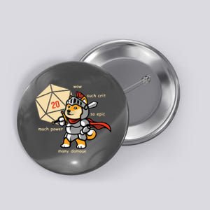 Funny DOGE Meme DnD Dungeons And Dragon Button