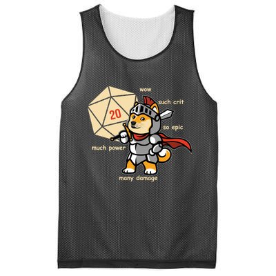 Funny DOGE Meme DnD Dungeons And Dragon Mesh Reversible Basketball Jersey Tank