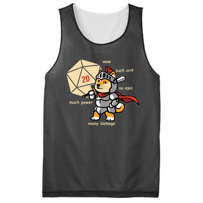 Funny DOGE Meme DnD Dungeons And Dragon Mesh Reversible Basketball Jersey Tank