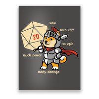 Funny DOGE Meme DnD Dungeons And Dragon Poster