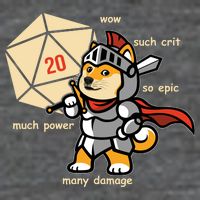 Funny DOGE Meme DnD Dungeons And Dragon Poster