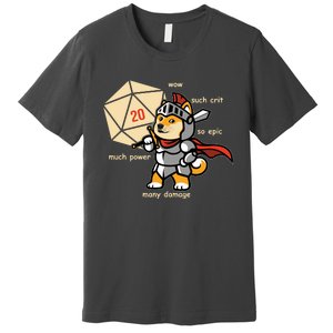 Funny DOGE Meme DnD Dungeons And Dragon Premium T-Shirt