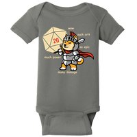 Funny DOGE Meme DnD Dungeons And Dragon Baby Bodysuit