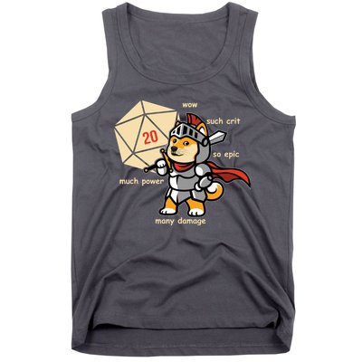 Funny DOGE Meme DnD Dungeons And Dragon Tank Top