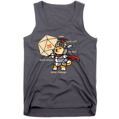 Funny DOGE Meme DnD Dungeons And Dragon Tank Top