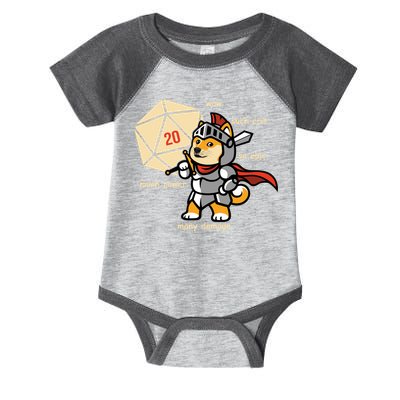Funny DOGE Meme DnD Dungeons And Dragon Infant Baby Jersey Bodysuit