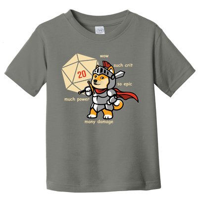 Funny DOGE Meme DnD Dungeons And Dragon Toddler T-Shirt