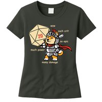 Funny DOGE Meme DnD Dungeons And Dragon Womens T-Shirt