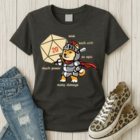 Funny DOGE Meme DnD Dungeons And Dragon Womens T-Shirt