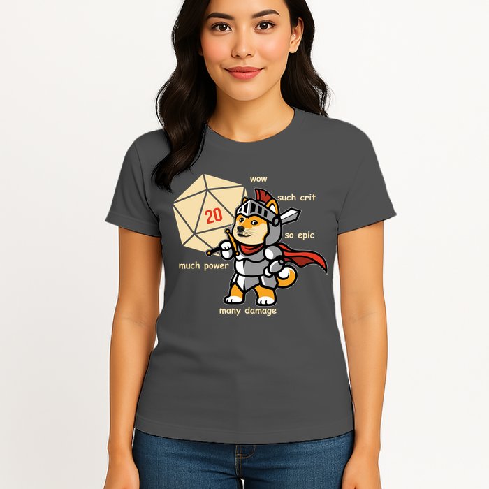 Funny DOGE Meme DnD Dungeons And Dragon Womens T-Shirt