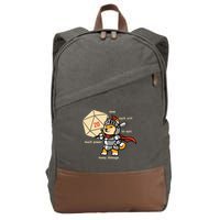 Funny DOGE Meme DnD Dungeons And Dragon Cotton Canvas Backpack