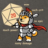 Funny DOGE Meme DnD Dungeons And Dragon Cotton Canvas Backpack