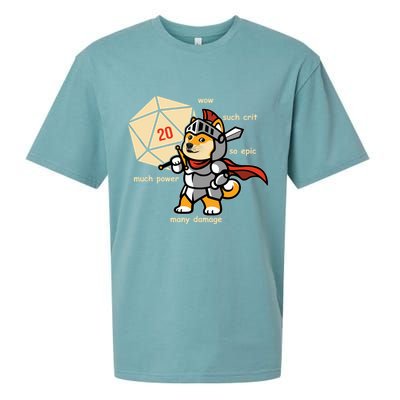 Funny DOGE Meme DnD Dungeons And Dragon Sueded Cloud Jersey T-Shirt
