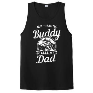 Fathers Day My Fishing Buddies Call Me Dad Wife Daughter PosiCharge Competitor Tank