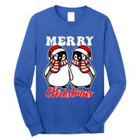 Festive Delight Merry Christmas Penguins Gift Long Sleeve Shirt