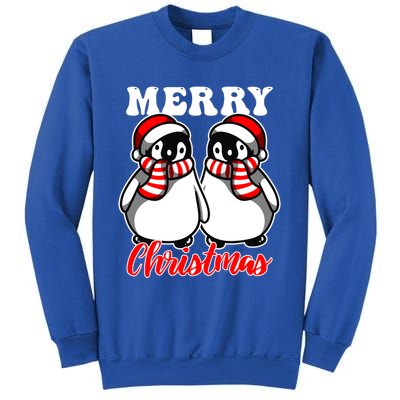 Festive Delight Merry Christmas Penguins Gift Sweatshirt