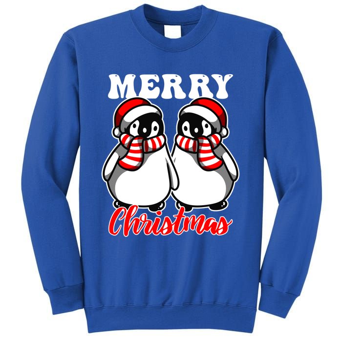 Festive Delight Merry Christmas Penguins Gift Sweatshirt