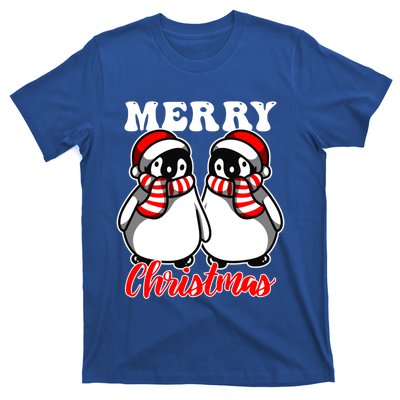 Festive Delight Merry Christmas Penguins Gift T-Shirt