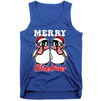 Festive Delight Merry Christmas Penguins Gift Tank Top