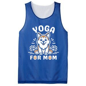 Funny Dog Mom Doing Yoga Funny MotherS Day Gift Mesh Reversible Basketball Jersey Tank