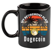Funny Dogecoin My Retirement Plan Cryptocurrency Bitcoin BTC 11oz C Handle Ceramic Mug