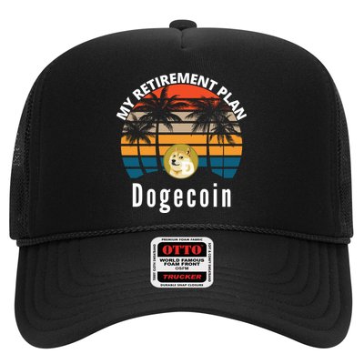 Funny Dogecoin My Retirement Plan Cryptocurrency Bitcoin BTC Trucker Hat