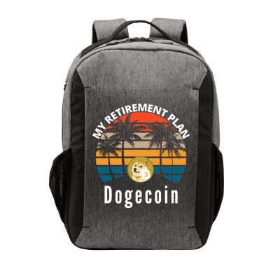 Funny Dogecoin My Retirement Plan Cryptocurrency Bitcoin BTC Vector Backpack