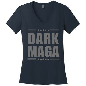 Funny Dark Maga 2024 Maga New! Dark Maga Gift Women's V-Neck T-Shirt