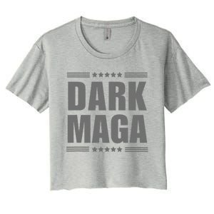 Funny Dark Maga 2024 Maga New! Dark Maga Gift Women's Crop Top Tee