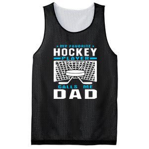 Father's Day My Favorite Hockey Player Call Me Dad Gift Mesh Reversible Basketball Jersey Tank