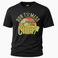 Funny Dont Mess With The Chef Retro Food Lover Cooking Gift Cooling Performance Crew T-Shirt