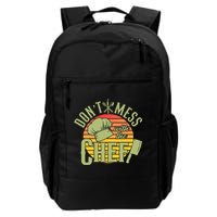 Funny Dont Mess With The Chef Retro Food Lover Cooking Gift Backpack