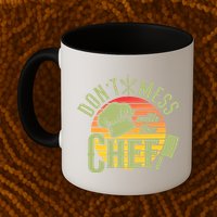Funny Dont Mess With The Chef Retro Food Lover Cooking Gift Mug