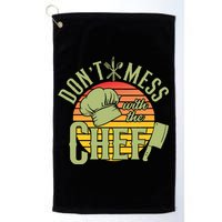 Funny Dont Mess With The Chef Retro Food Lover Cooking Gift Golf Towel