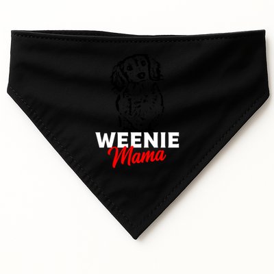 Funny Dachshund Mama Lover Weiner Dog Gift USA-Made Doggie Bandana