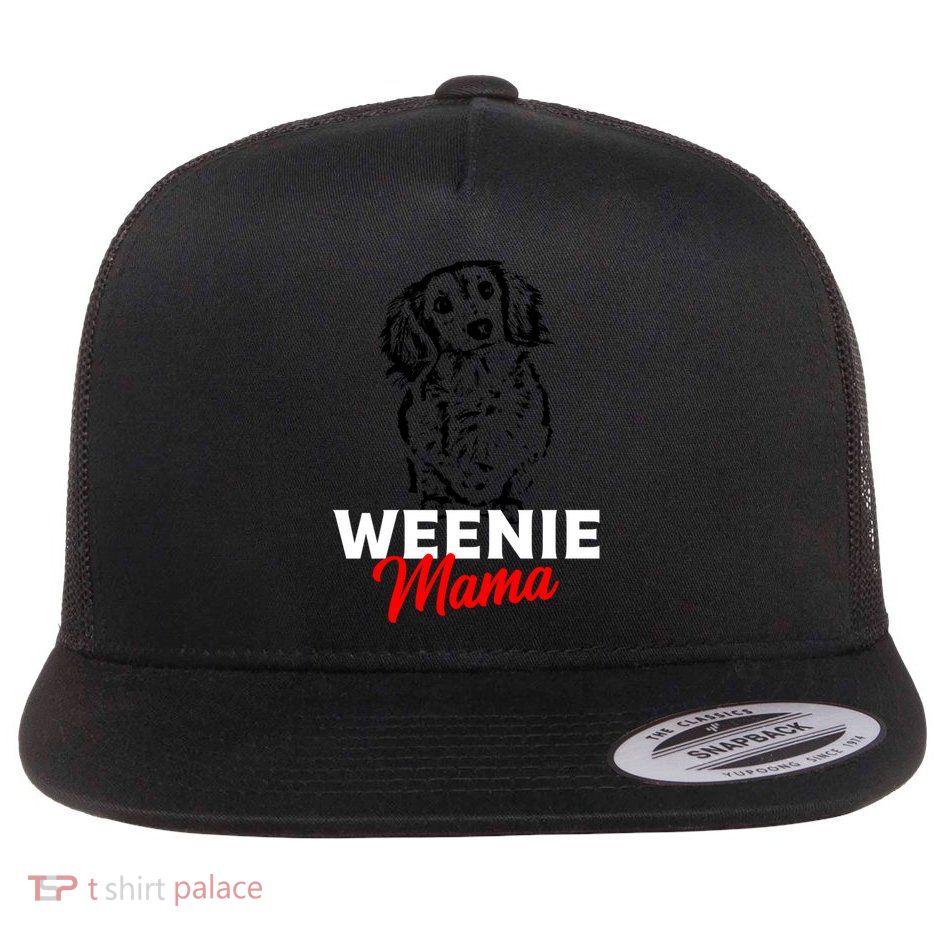 Funny Dachshund Mama Lover Weiner Dog Gift Flatbill Hat