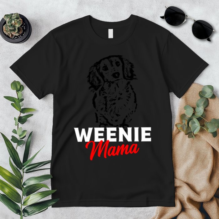 Funny Dachshund Mama Lover Weiner Dog Gift Premium T-Shirt