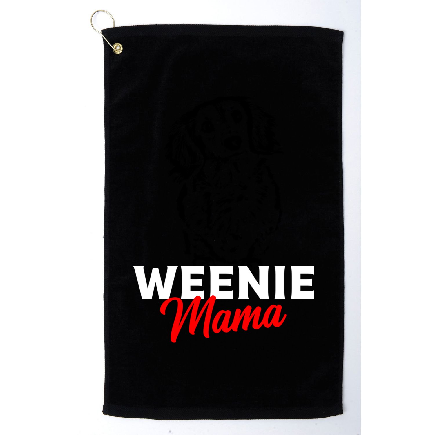 Funny Dachshund Mama Lover Weiner Dog Gift Golf Towel