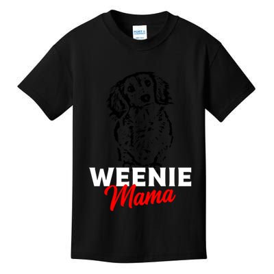 Funny Dachshund Mama Lover Weiner Dog Gift Kids T-Shirt
