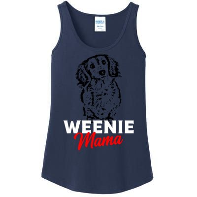 Funny Dachshund Mama Lover Weiner Dog Gift Ladies Essential Tank