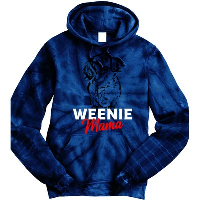 Funny Dachshund Mama Lover Weiner Dog Gift Tie Dye Hoodie