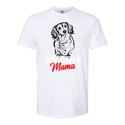 Funny Dachshund Mama Lover Weiner Dog Gift Softstyle CVC T-Shirt